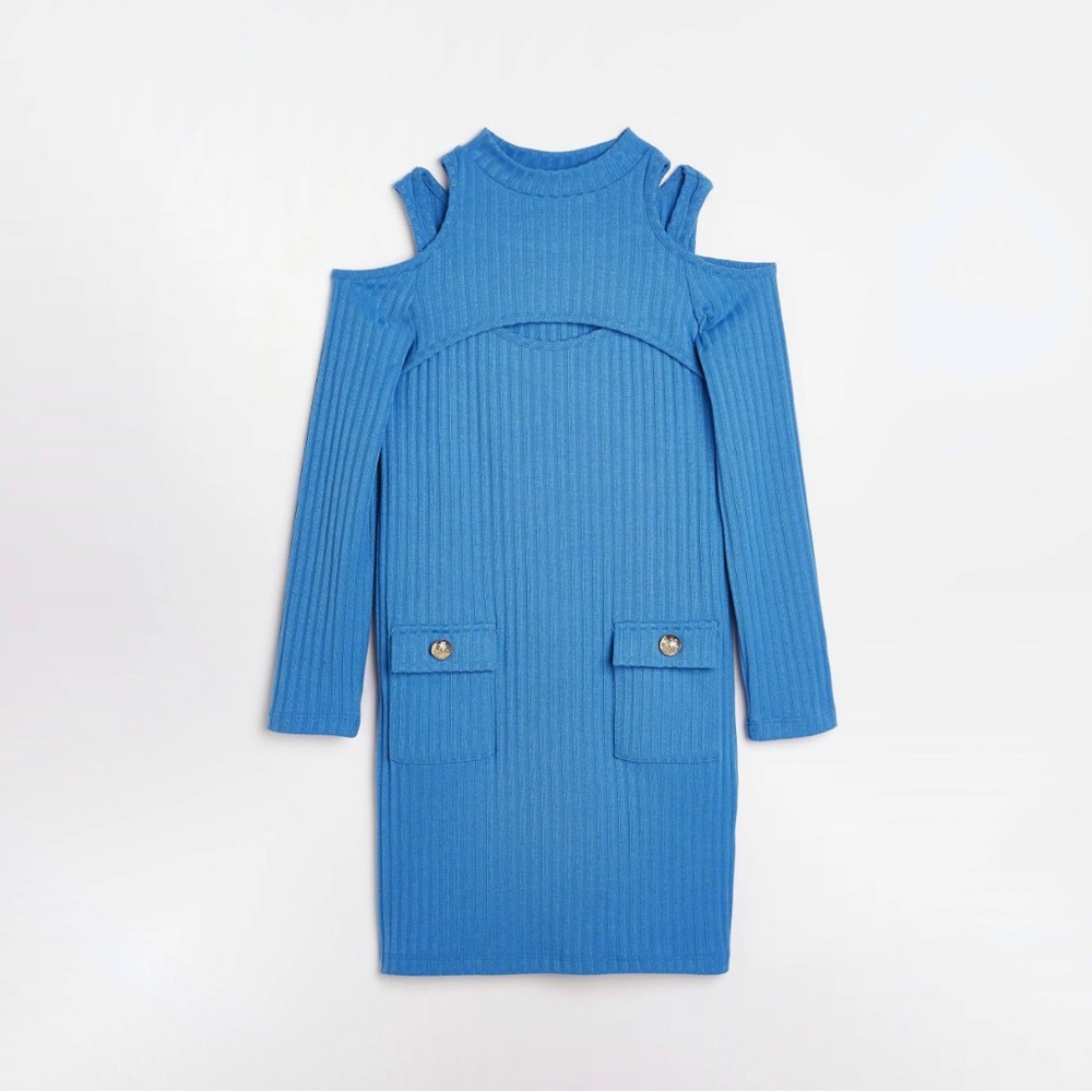 River Island, Girls dress, fitted, size 11/12. Brand new.